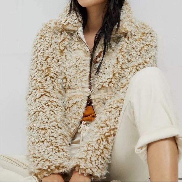 Anthropologie Brenna Faux Fur Jacket - Picture 2 of 11